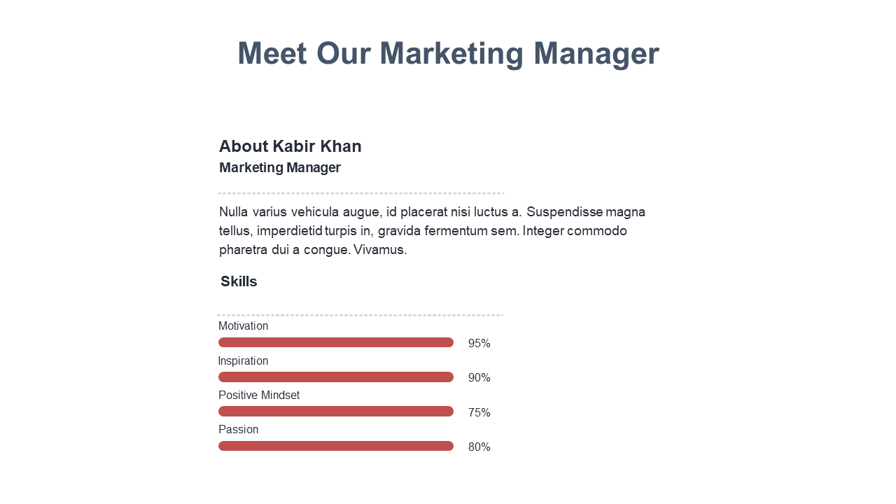 Highlight Team Skills with Bar Chart Profiles
