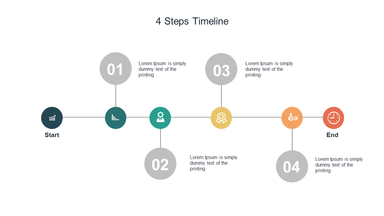 Present Project Phases with a 4-Step Timeline