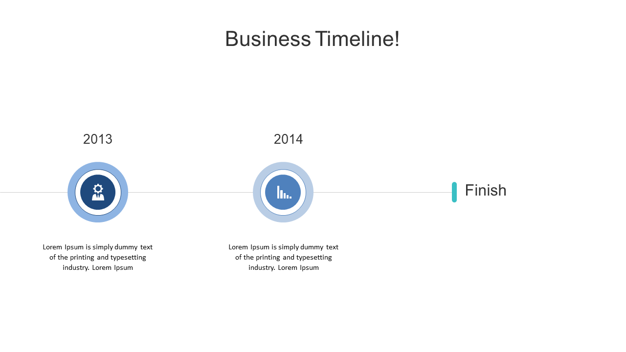 Engaging Horizontal Timeline for Key Milestones