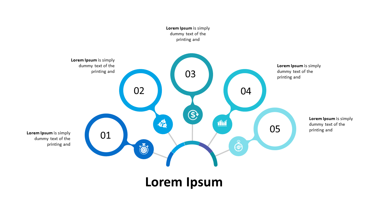 Illustrate Stages with a Circular Step Process