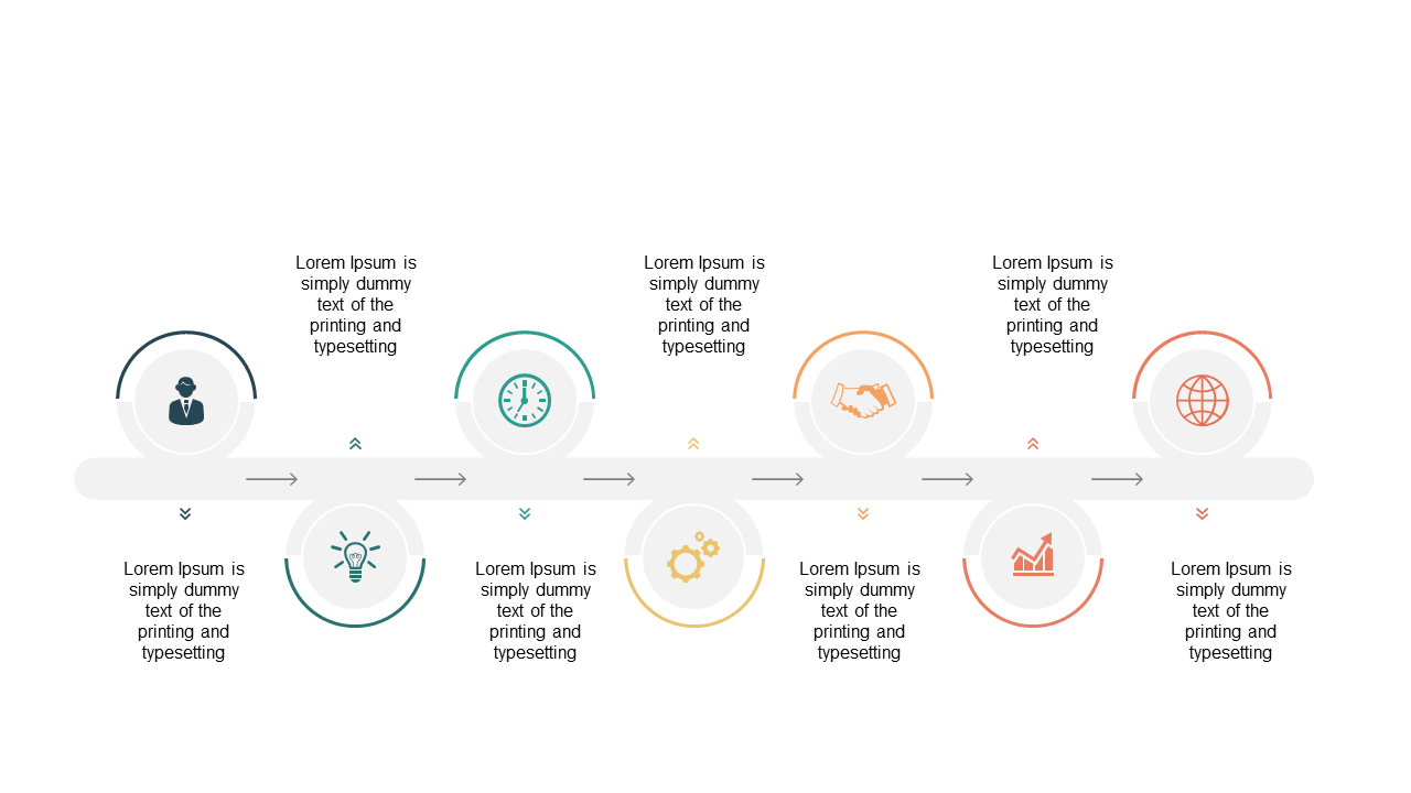 Visualize Workflows with a Horizontal Circular Process