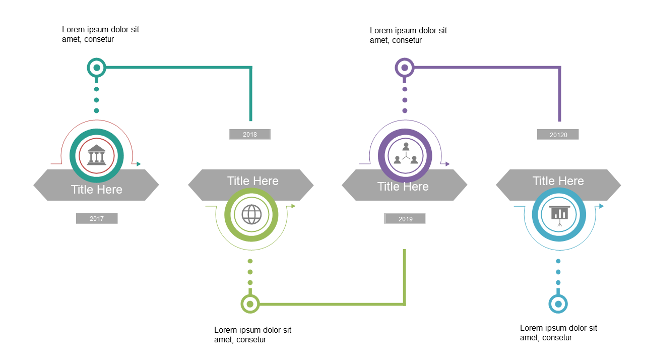 Highlight Key Years with a Circular Timeline V2