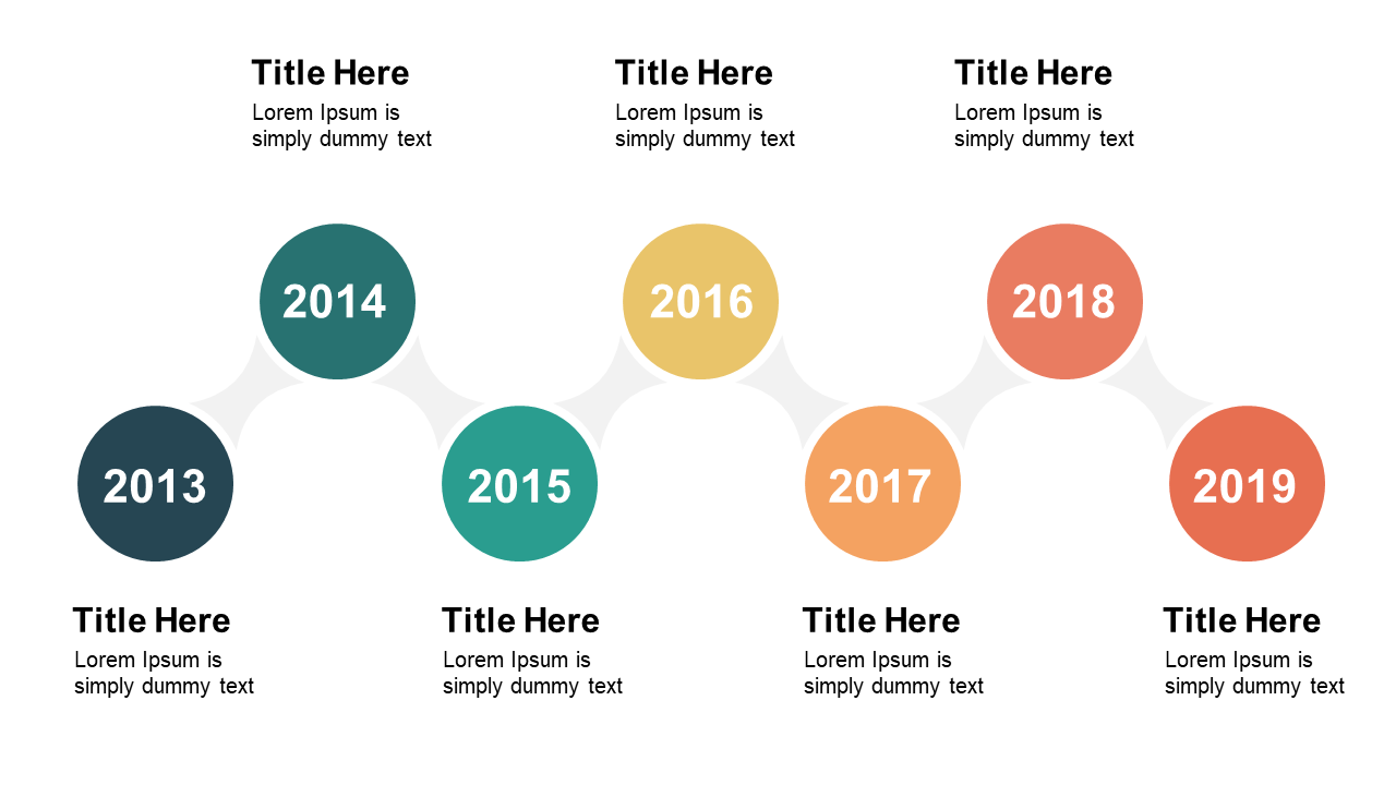 Highlight Progress with Horizontal Timeline