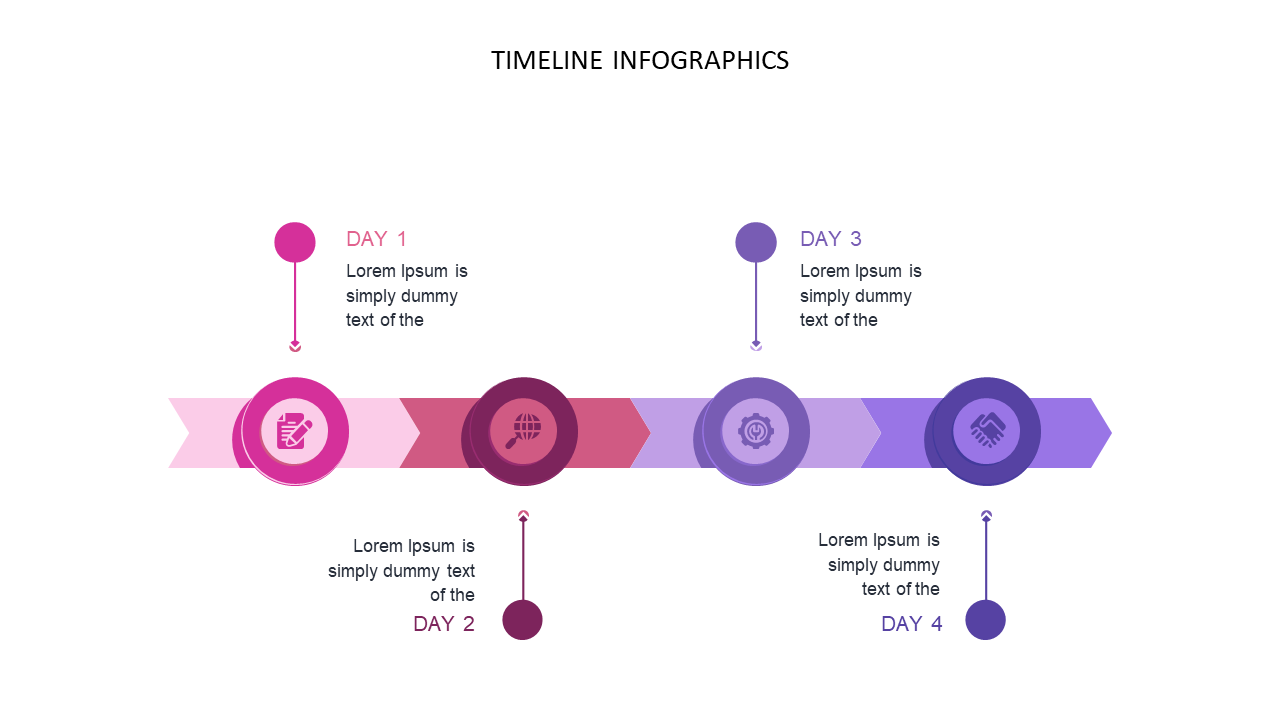 Engage Audiences with Colorful Timeline Infographic
