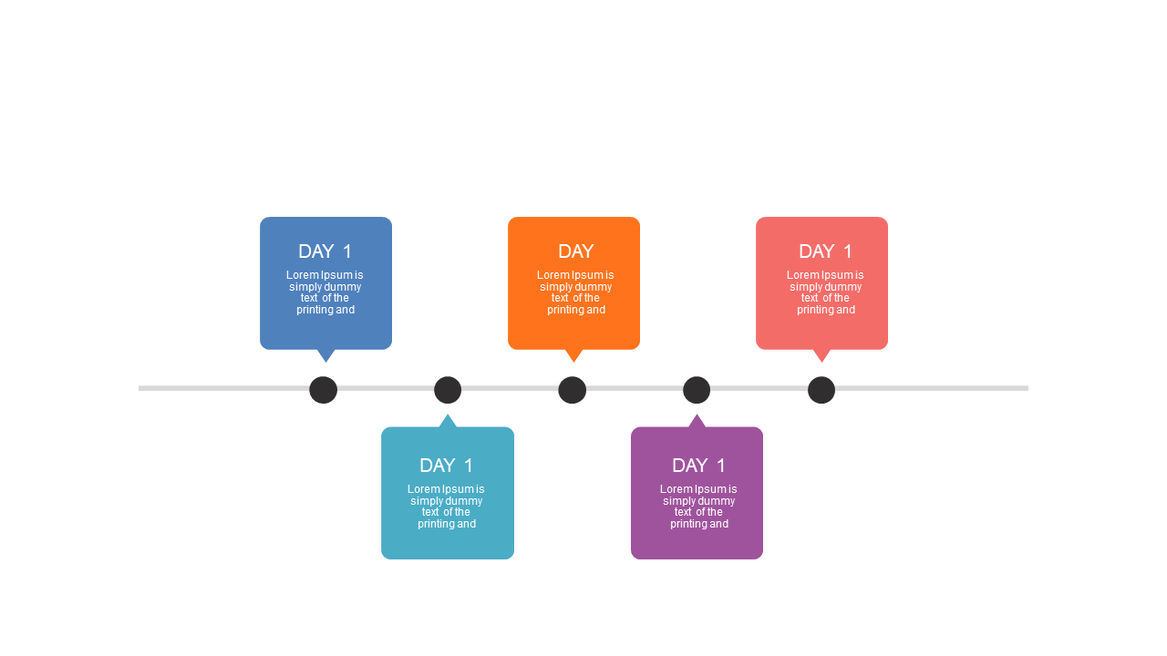 Present Event Timelines with Colorful Callouts