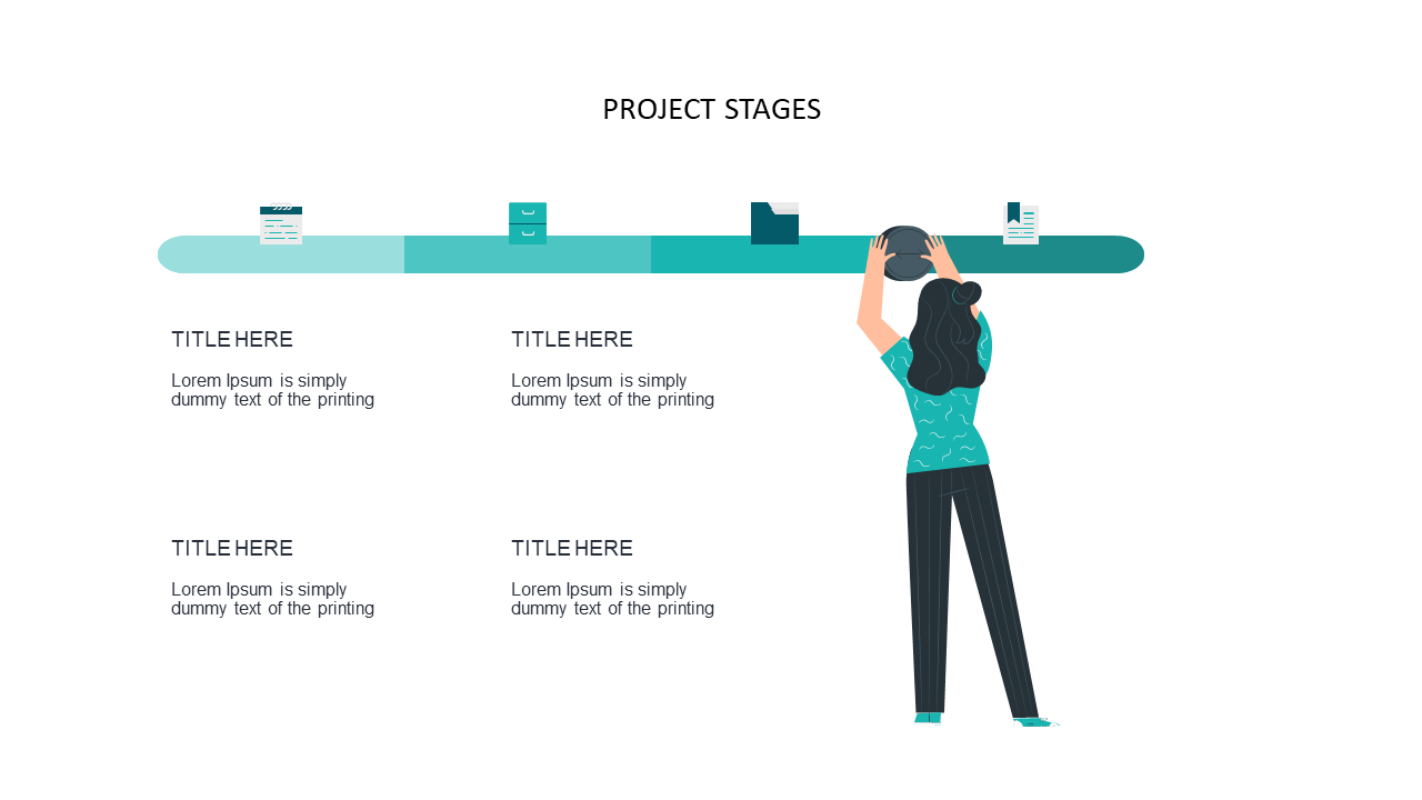 Outline Project Stages with Illustrated Timeline