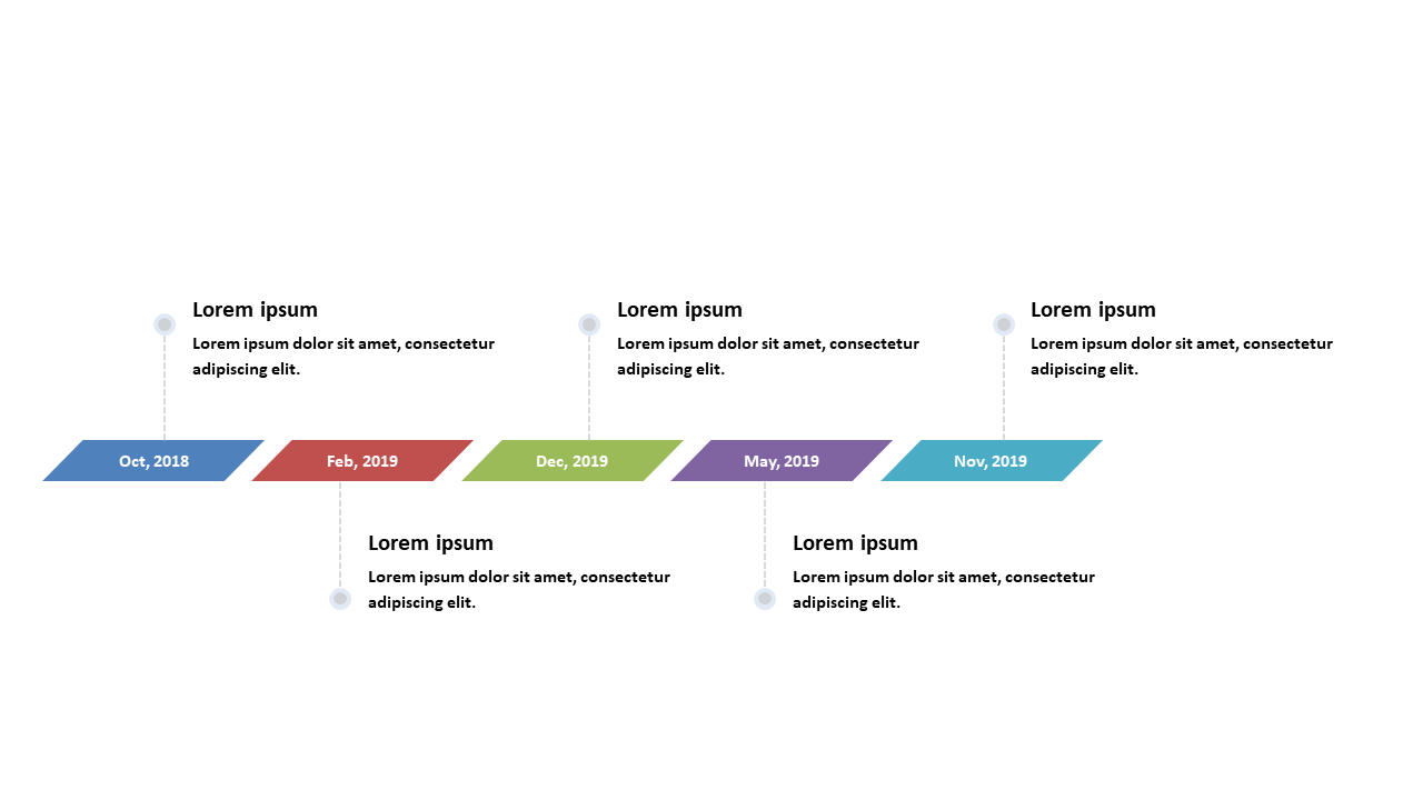 Showcase Project Phases with a Horizontal Timeline