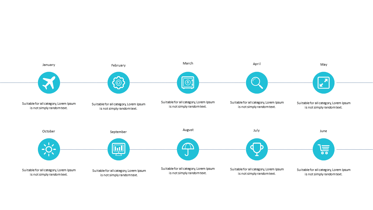 Present Monthly Events with a Timeline Layout