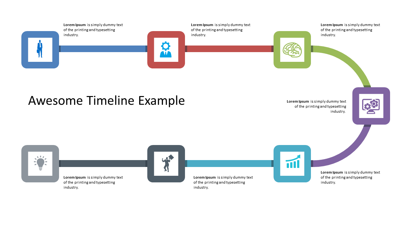 Visualize Project Milestones with Colorful Timeline