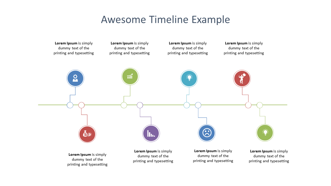 Highlight Project Milestones with Horizontal Timeline