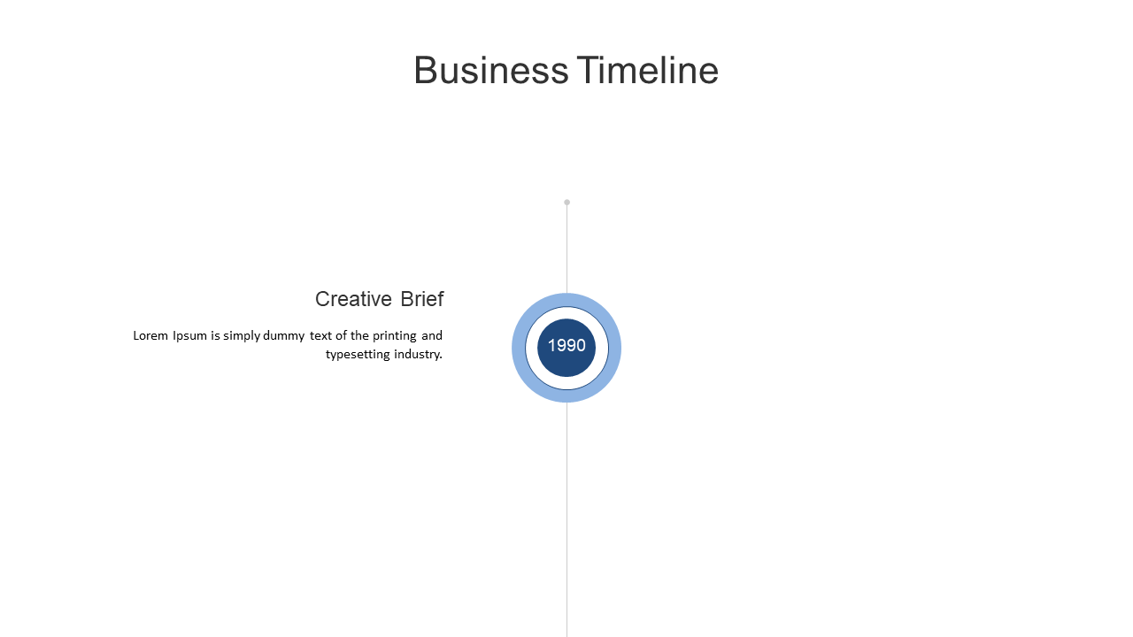 Showcase Key Business Events with Circular Timeline