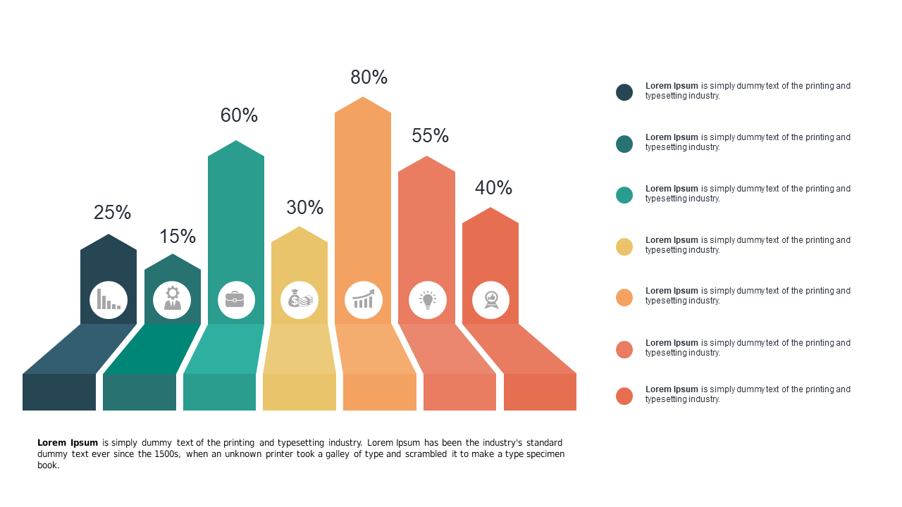 Showcase Trends with Colorful Step Chart