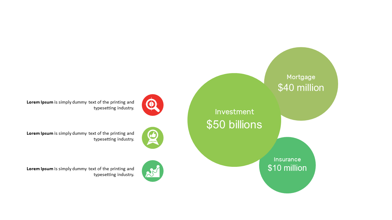 Present Financial Data with Circular Bubbles