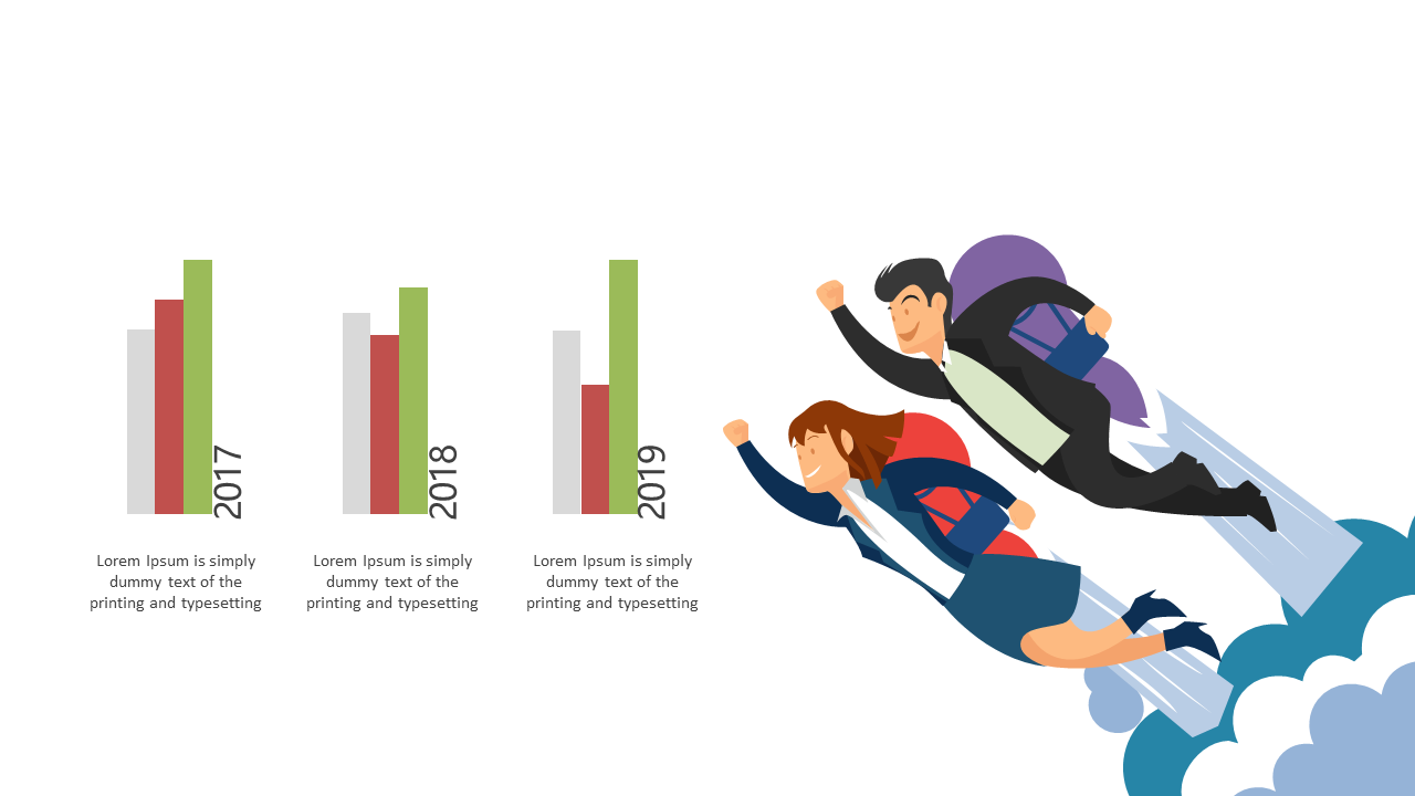 Showcase Growth with Dynamic Chart and Animated Characters