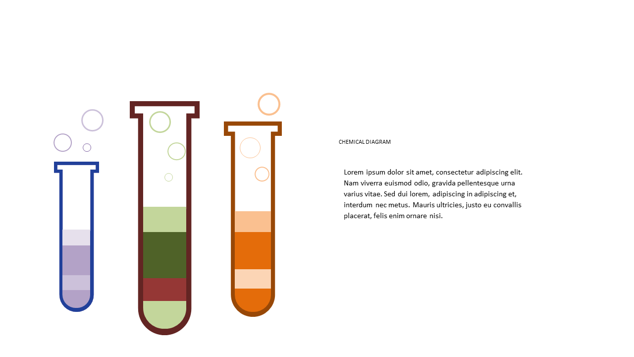 Present Chemical Concepts with Test Tube Diagram
