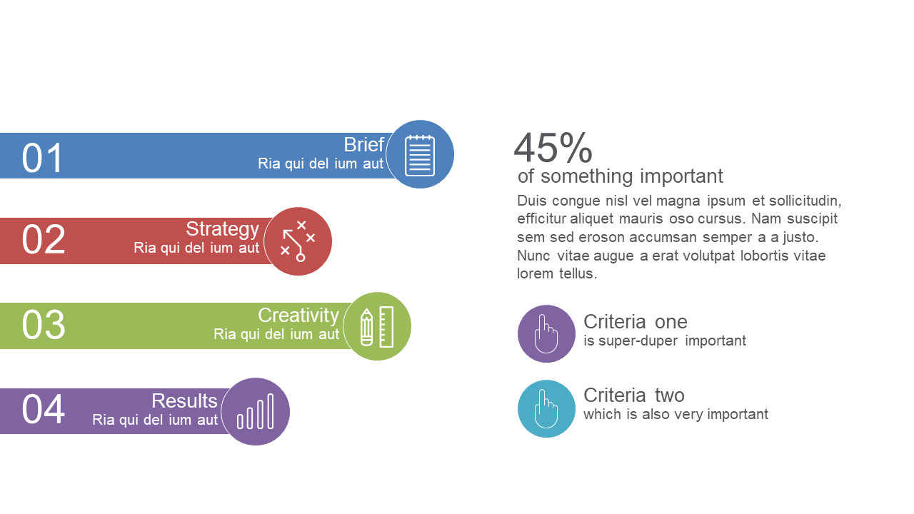 Engage Audience with 4-Step Process Flow