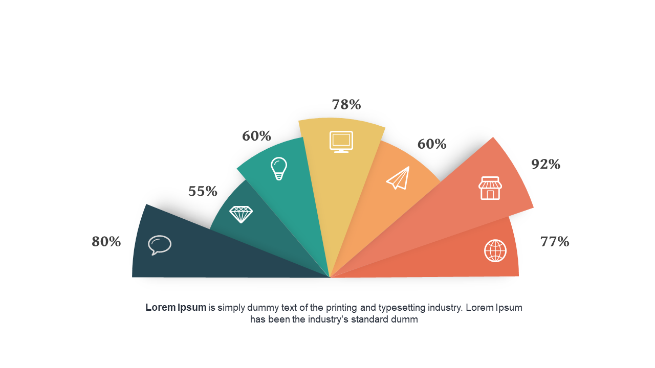 Present Comparative Data with Semi-Circular Visuals