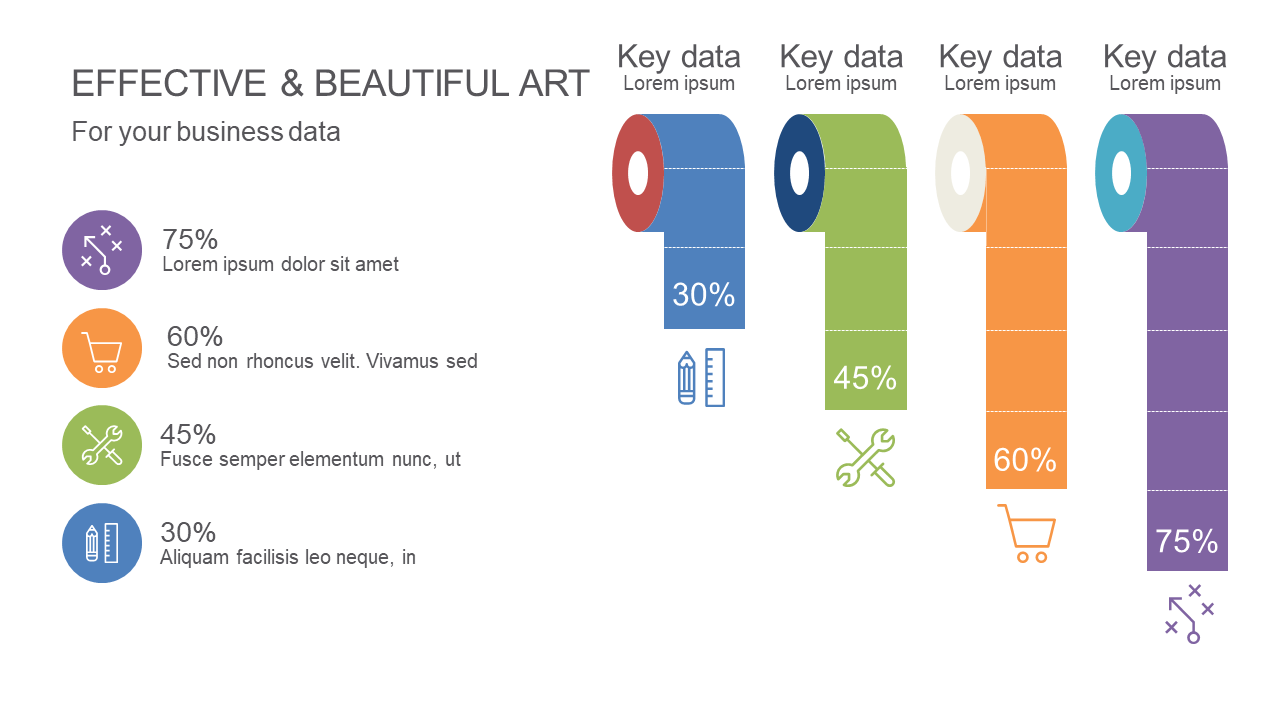 Engaging Data Visualization with Colorful Ribbons