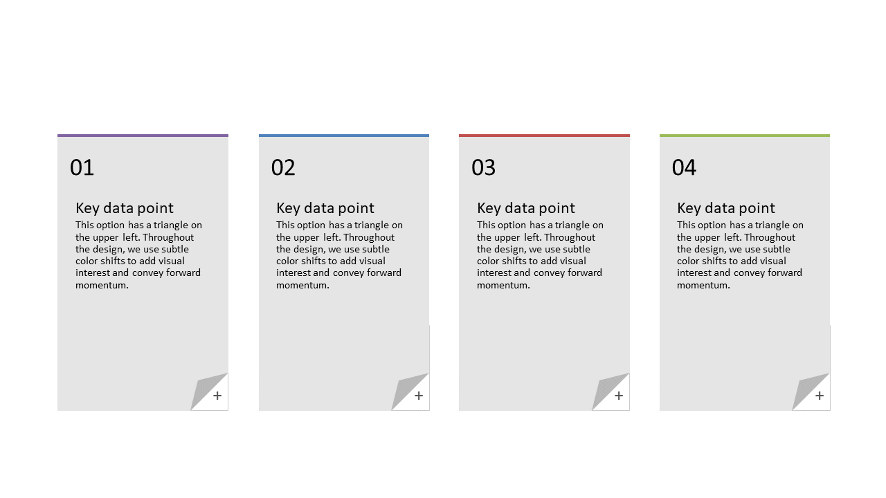 Highlight Key Data Points with Four-Step Layout