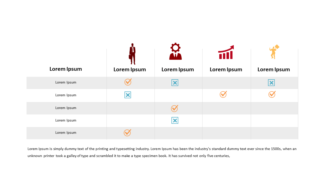 Evaluate Options with Comparative Analysis Layout