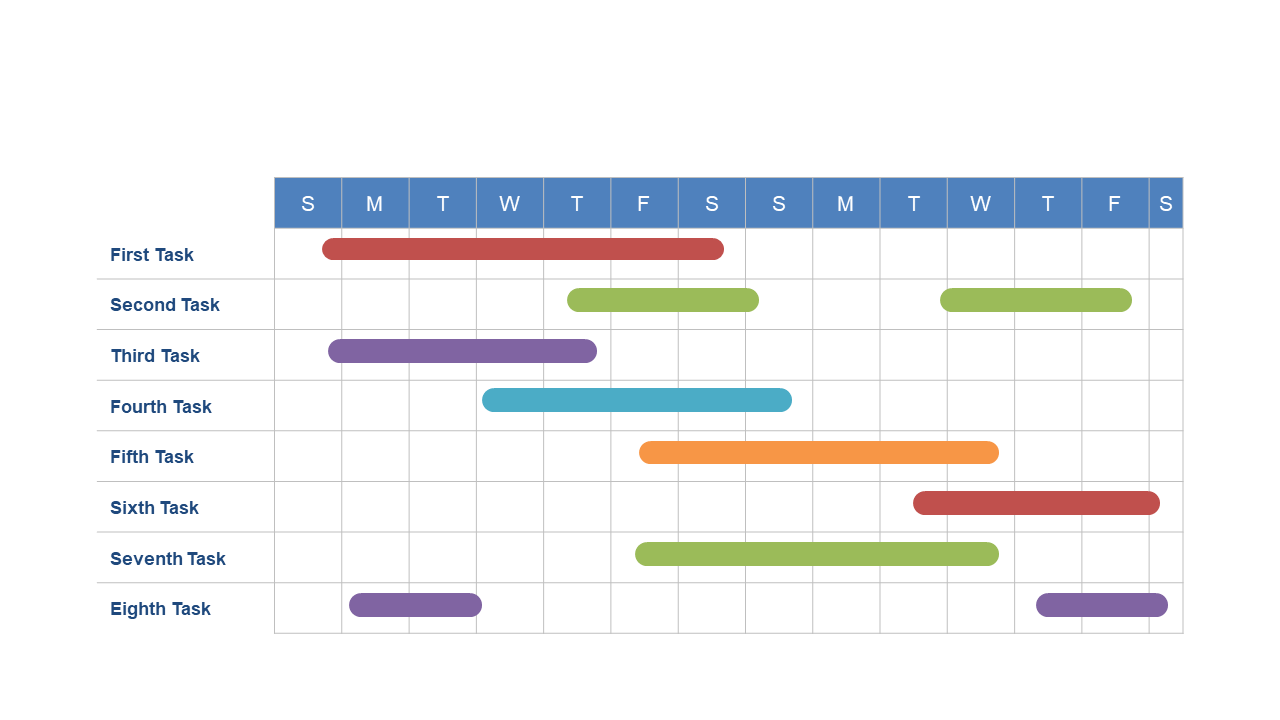 Visualize Weekly Tasks with Color-Coded Schedule