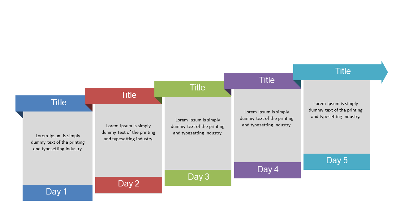 Visualize Project Phases with 5-Step Timeline