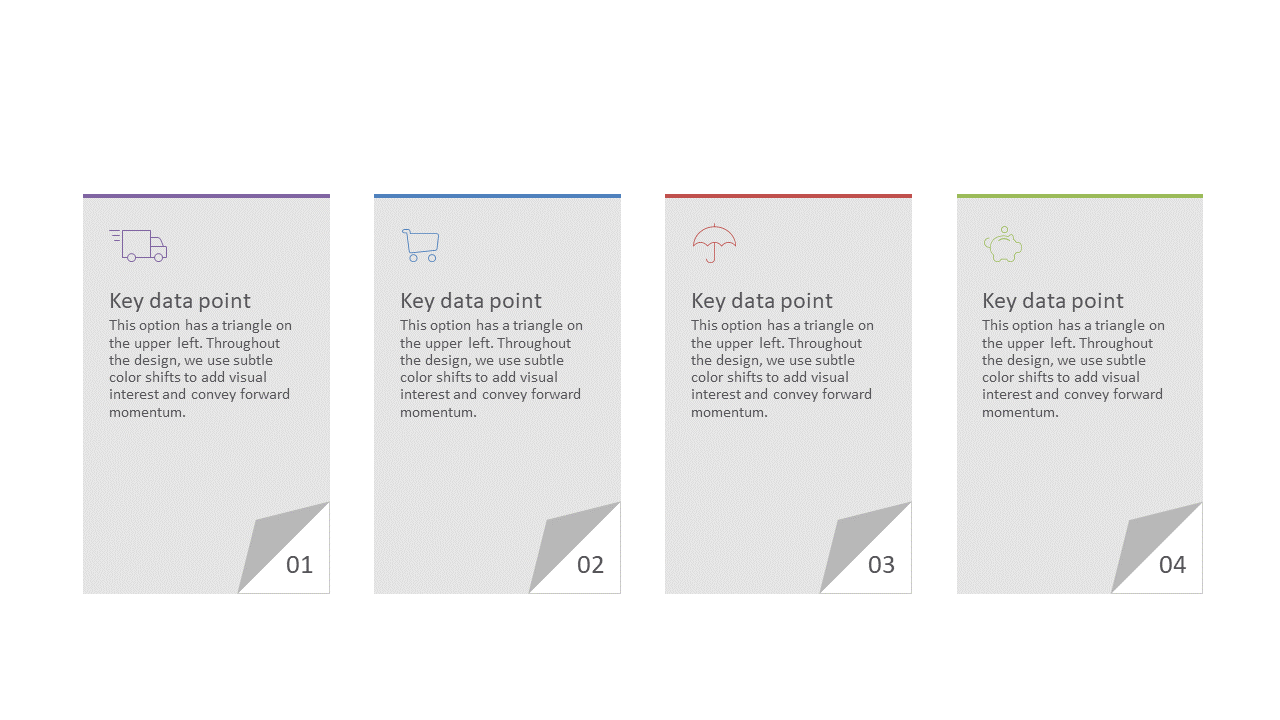 Color-Coded Info Cards for Effective Presentations