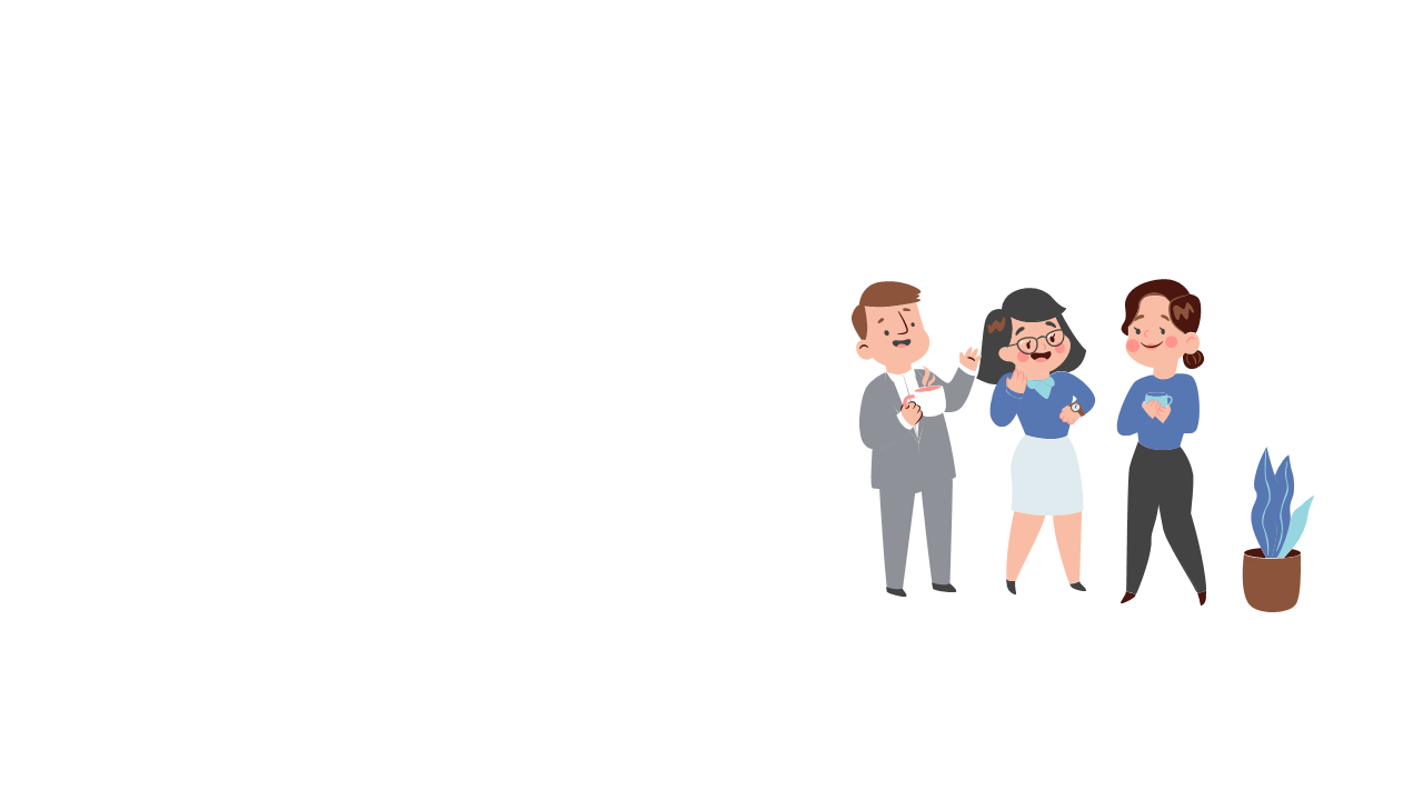 Business Team Discussion Illustration for Engagement