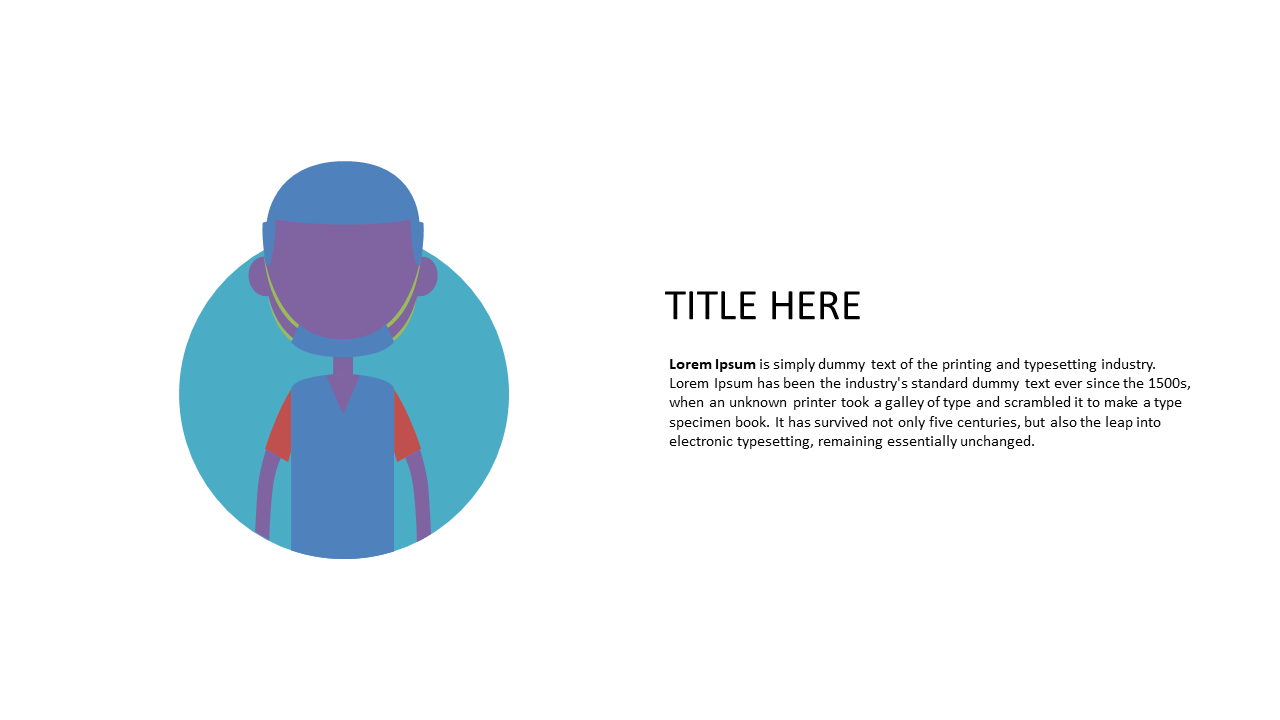 Minimalist Character Slide for Engaging Presentations