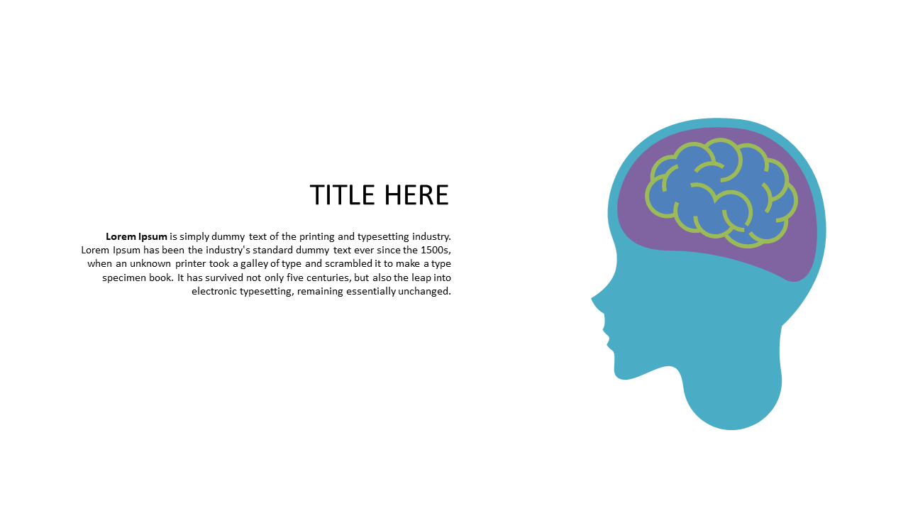 Brain Illustration for Educational Presentations
