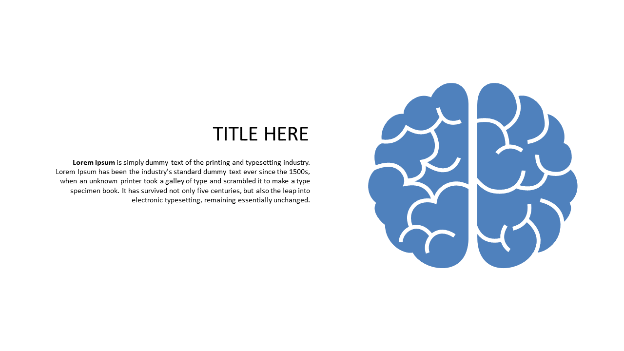 Brain Icon Layout for Educational Topics