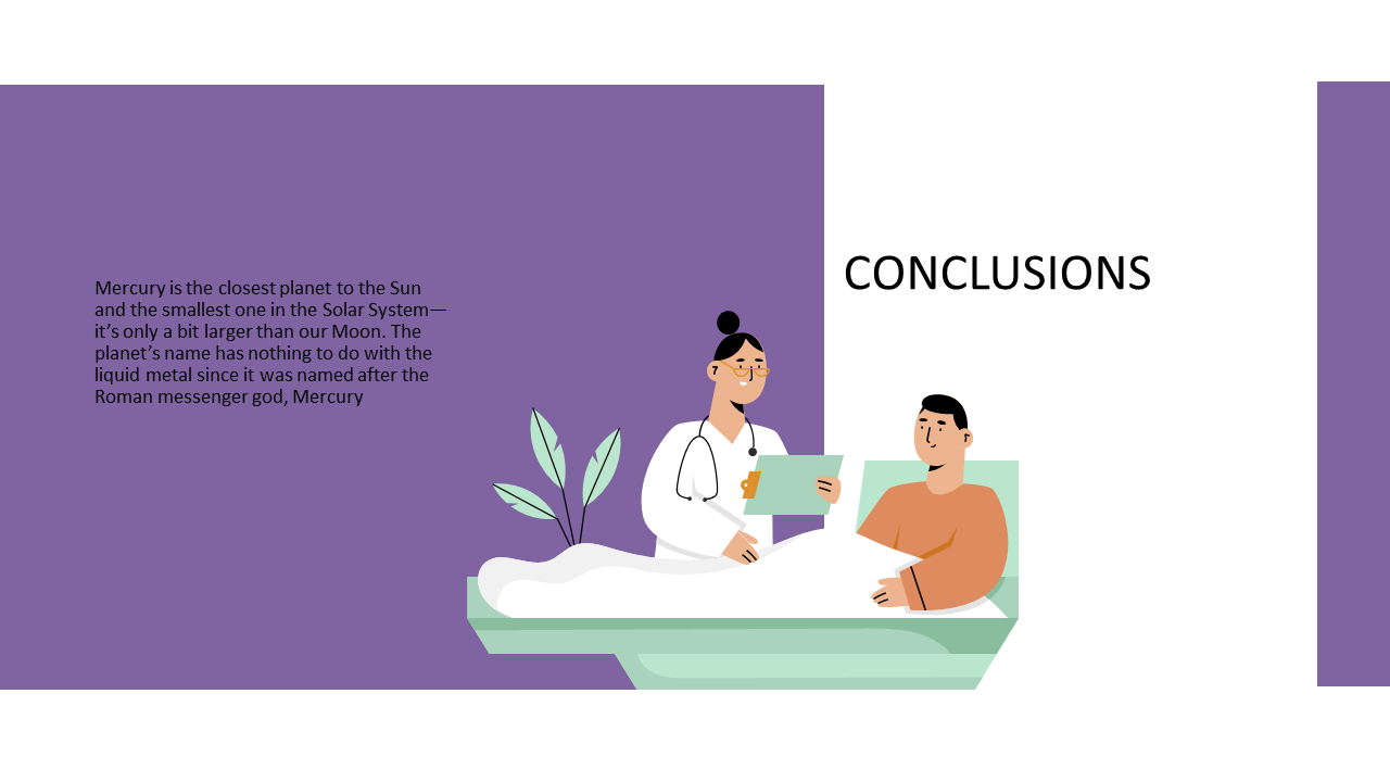 Conclusions Slide with Medical Illustration