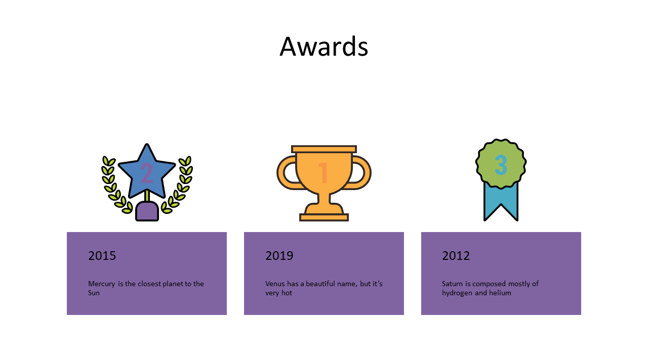 Highlight Achievements with Awards Infographic