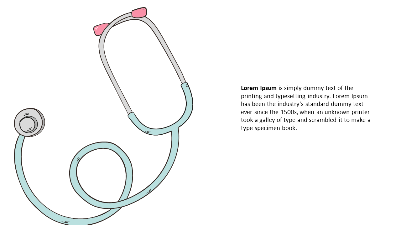 Present Medical Information with Stethoscope Illustration
