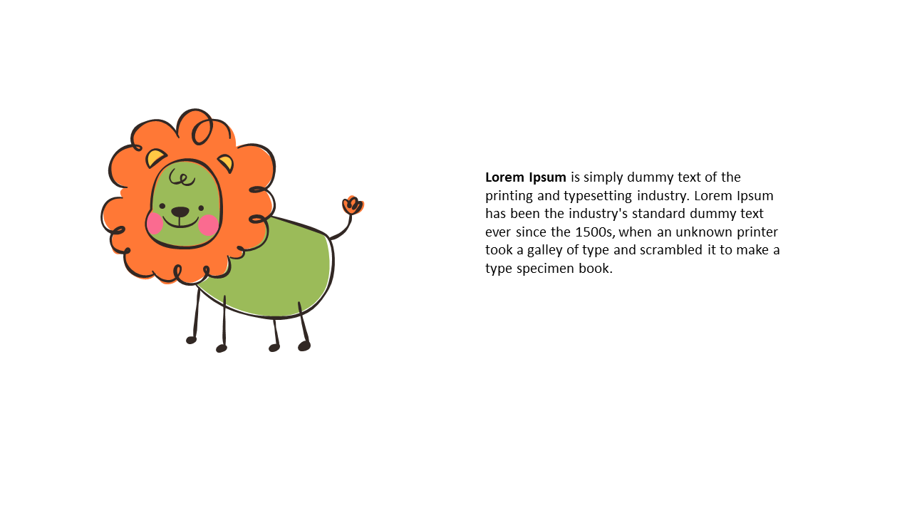 Engage Audiences with Cartoon Lion Illustration