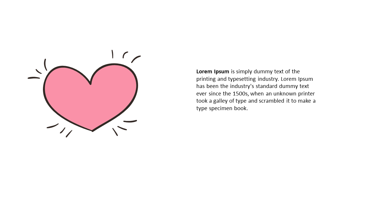Express Passion with Heart Shape Slide Layout