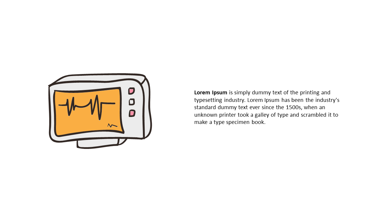 Explain Concepts with Illustrated Medical Monitor