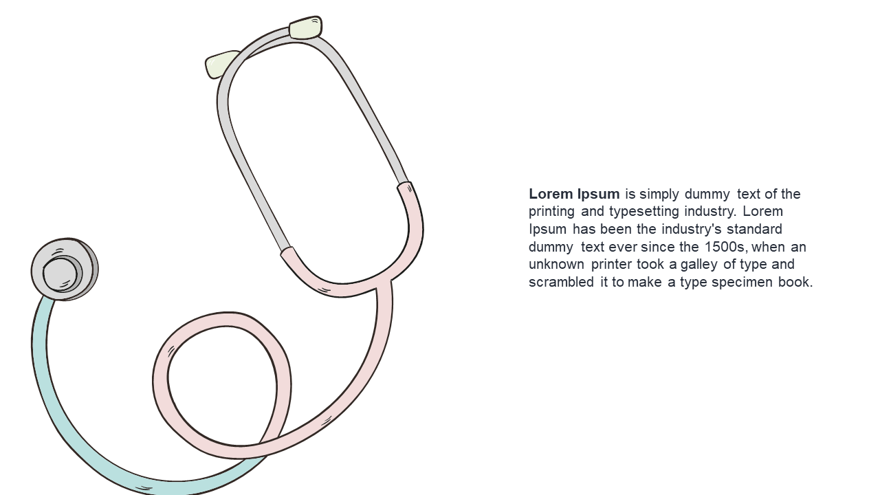 Present Medical Information with Stethoscope Illustration V2