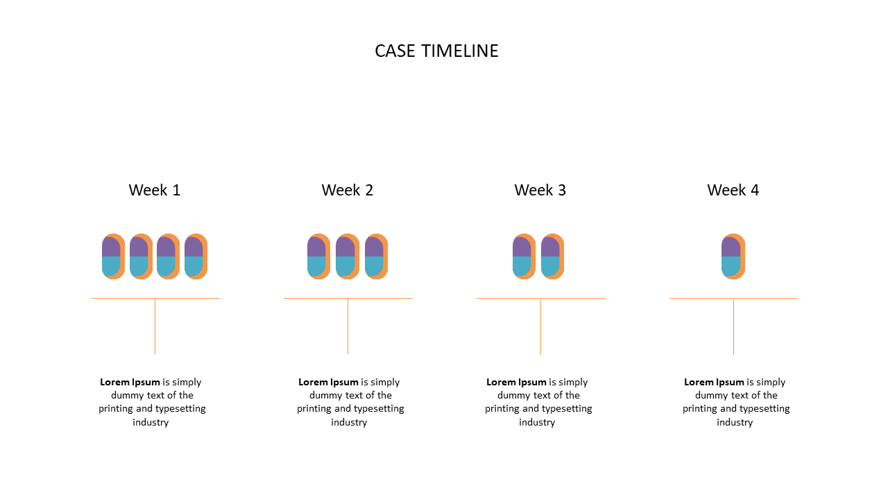 Outline Project Progress with Horizontal Timeline