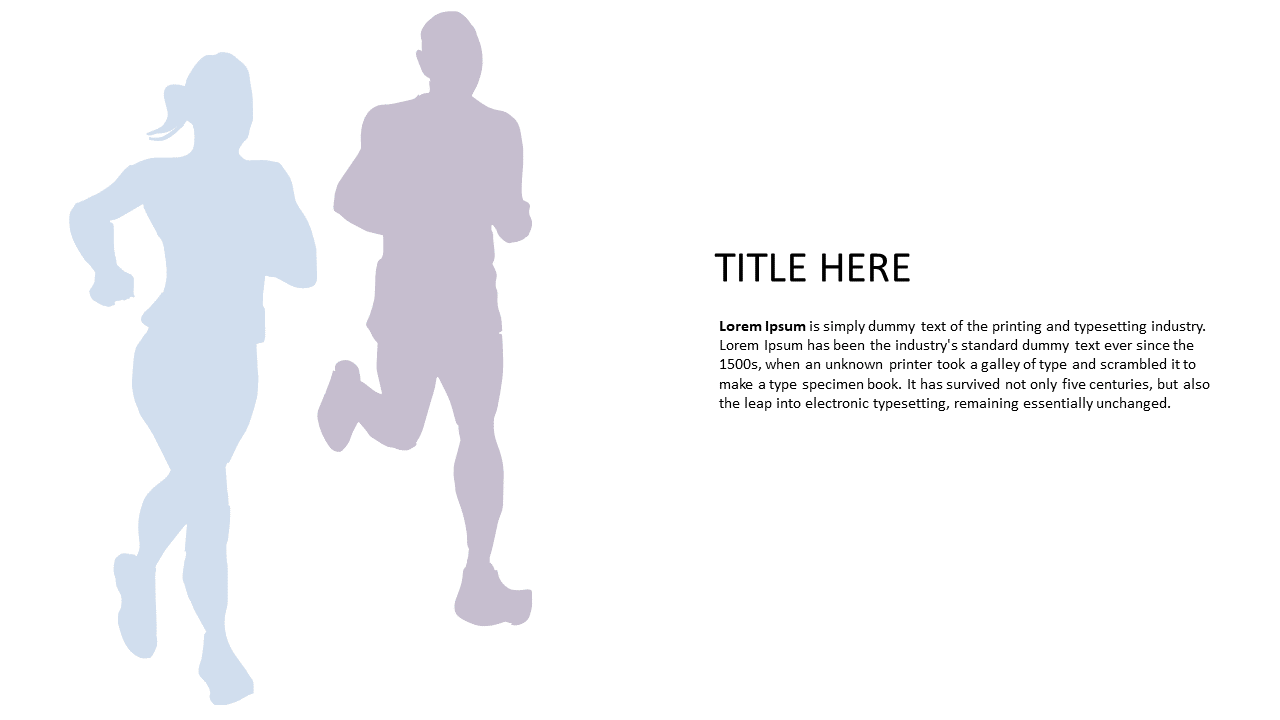 Convey Energy with Running Silhouettes Layout
