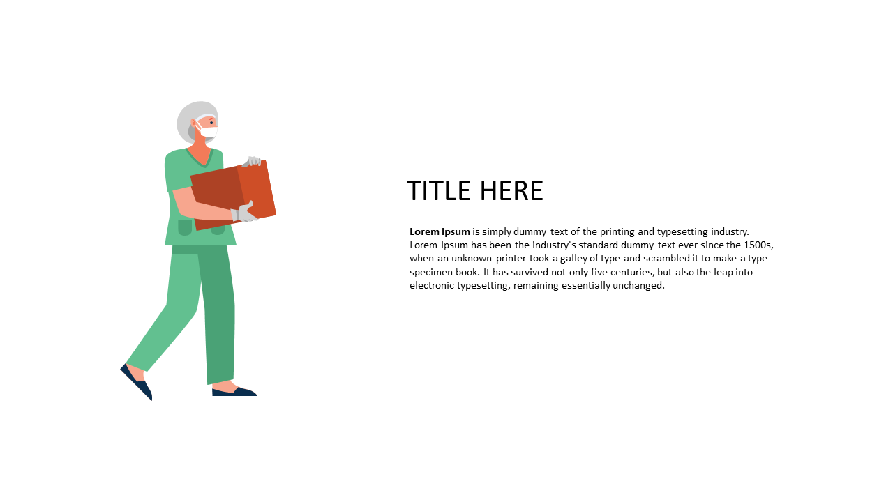 Explain Services with Healthcare Professional Layout