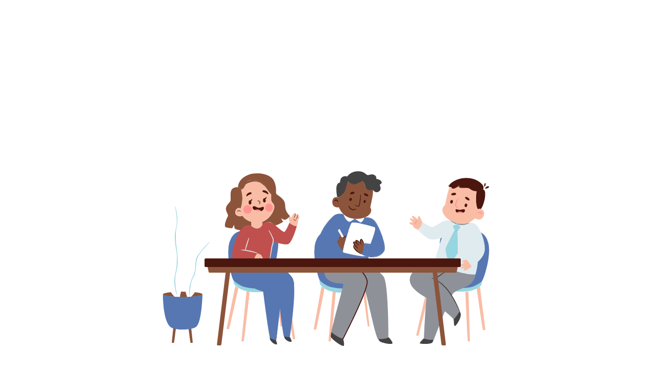 Team Collaboration Illustration for HR Presentations