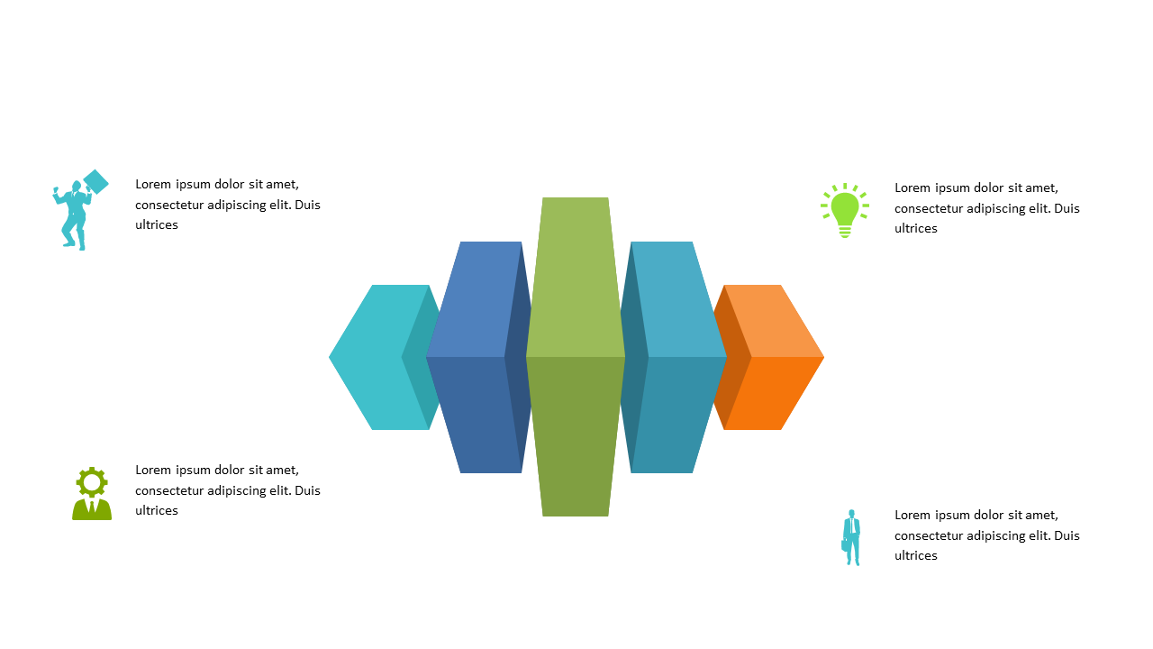 Engage Audiences with 3D Hexagonal Process Flow