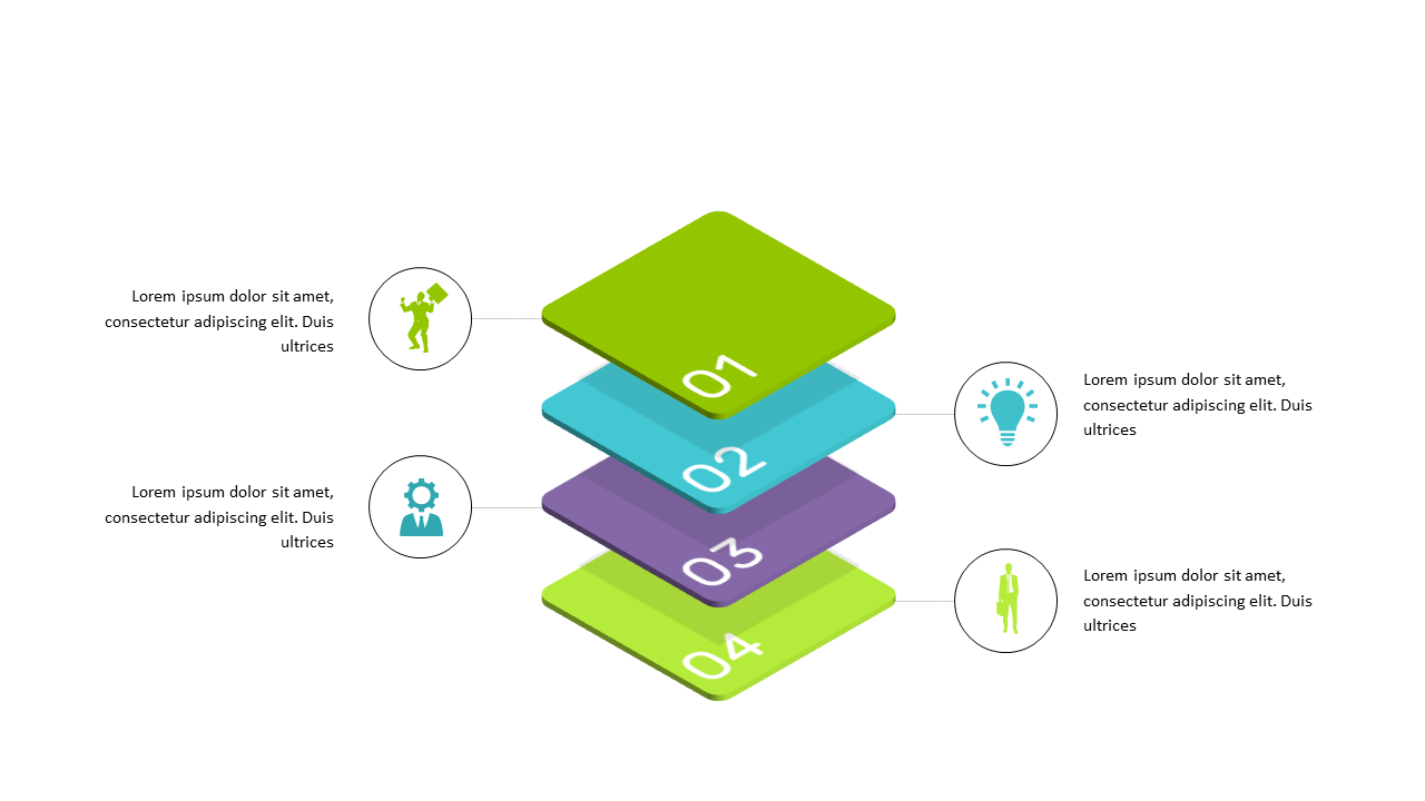 Engage with Stacked Steps and Icons for Processes