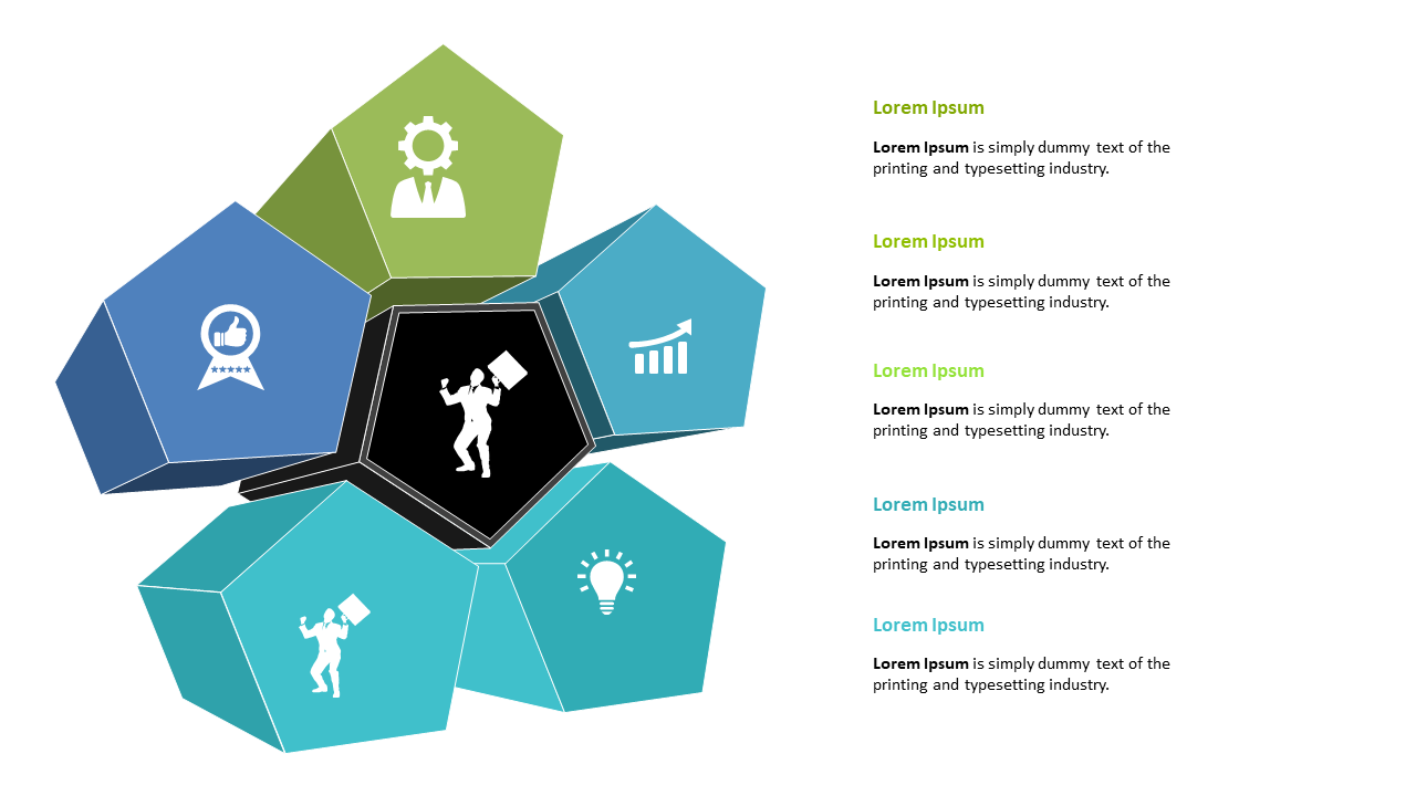 Engage Audiences with Hexagonal Infographic Layout