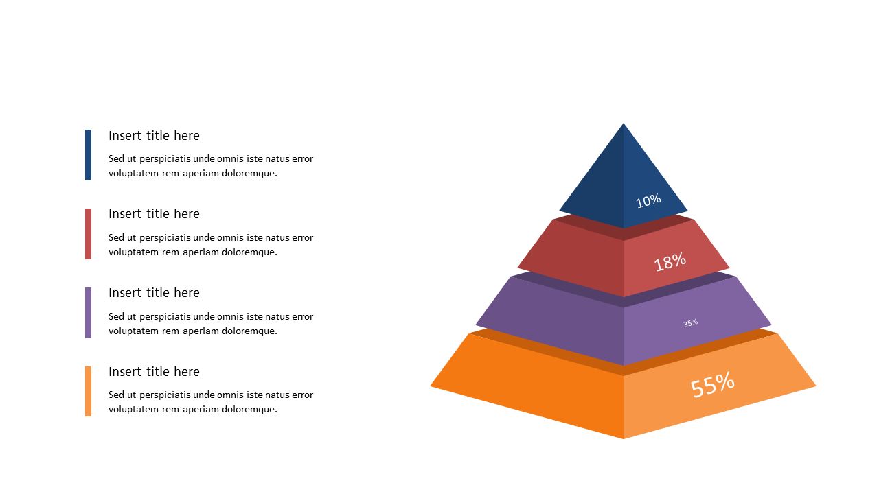Showcase Proportional Data with Pyramid Diagram