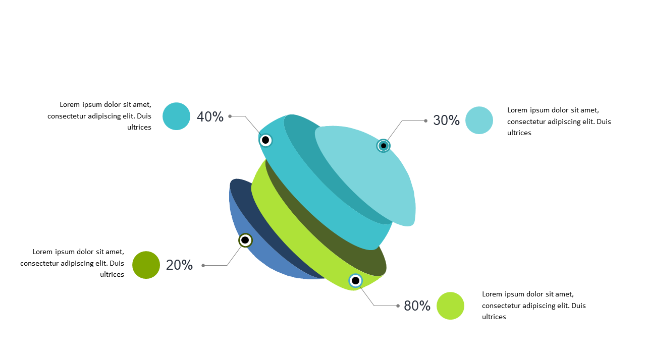 Engage Audiences with 3D Circular Data Diagram