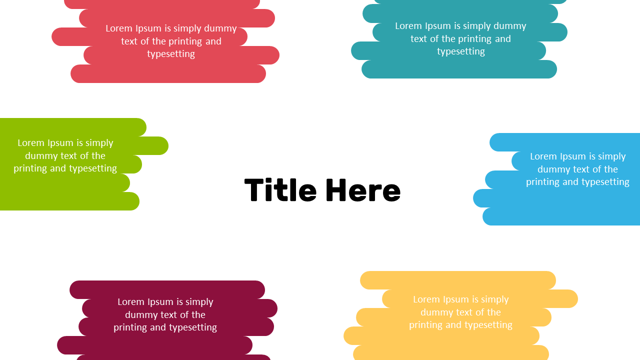 Highlight Points with Colorful Speech Bubble Layout