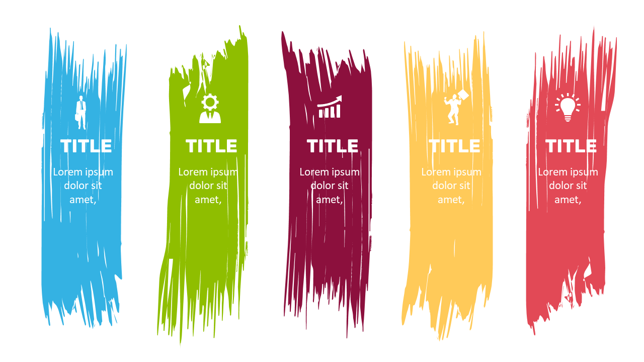 Summarize Topics with Five-Category Brush Stroke Layout