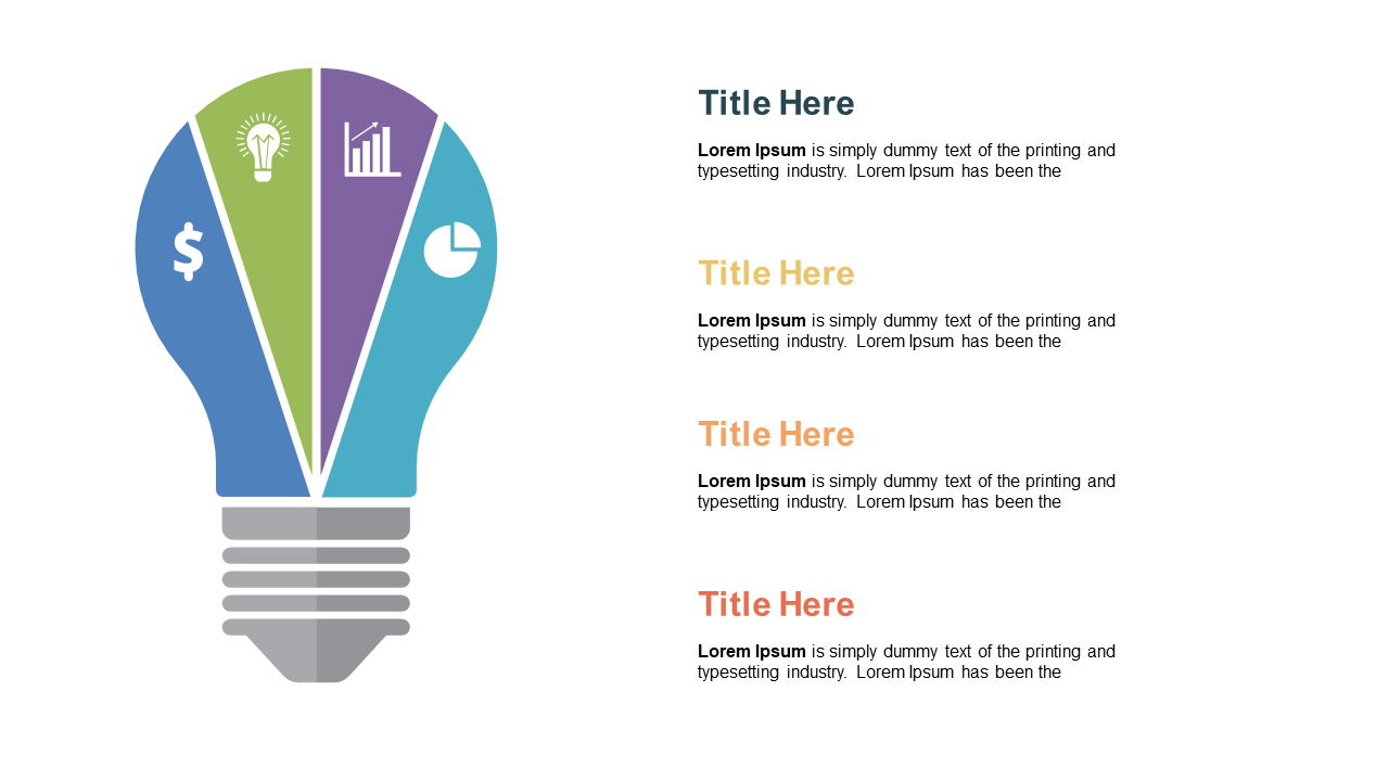 Present Innovative Ideas with Lightbulb Graphic